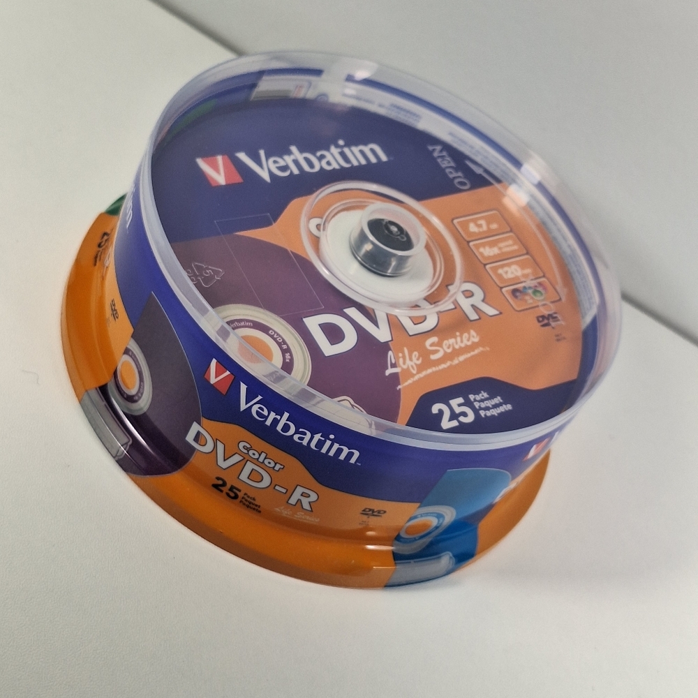 DVD-R Verbatim 25 pack New Sealed